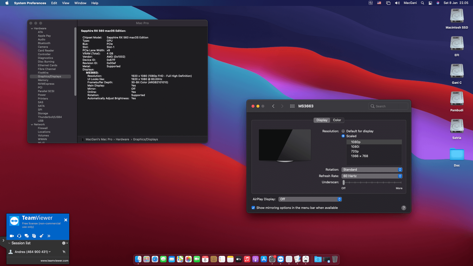 Kllisre X79 V2.72A  + Intel Xeon E5 2689 + Sapphire RX 560 2nd   OpenCore 4