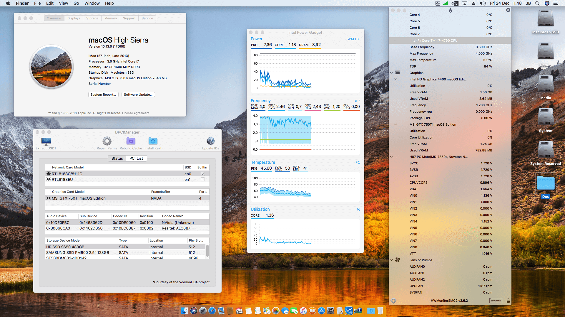 MSI H97 PC Mate + Intel Core i7 4790 + MSI GTX 750Ti   OpenCore 1