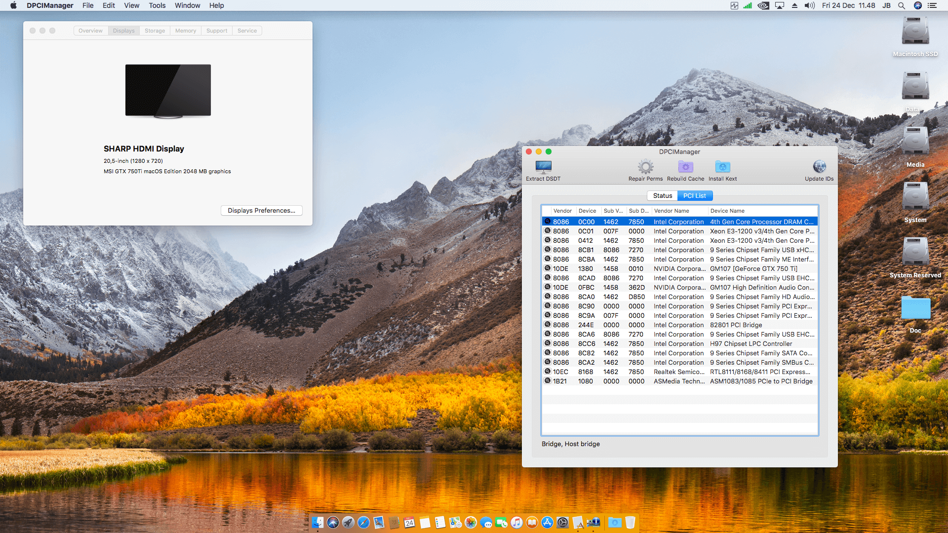 MSI H97 PC Mate + Intel Core i7 4790 + MSI GTX 750Ti   OpenCore 2