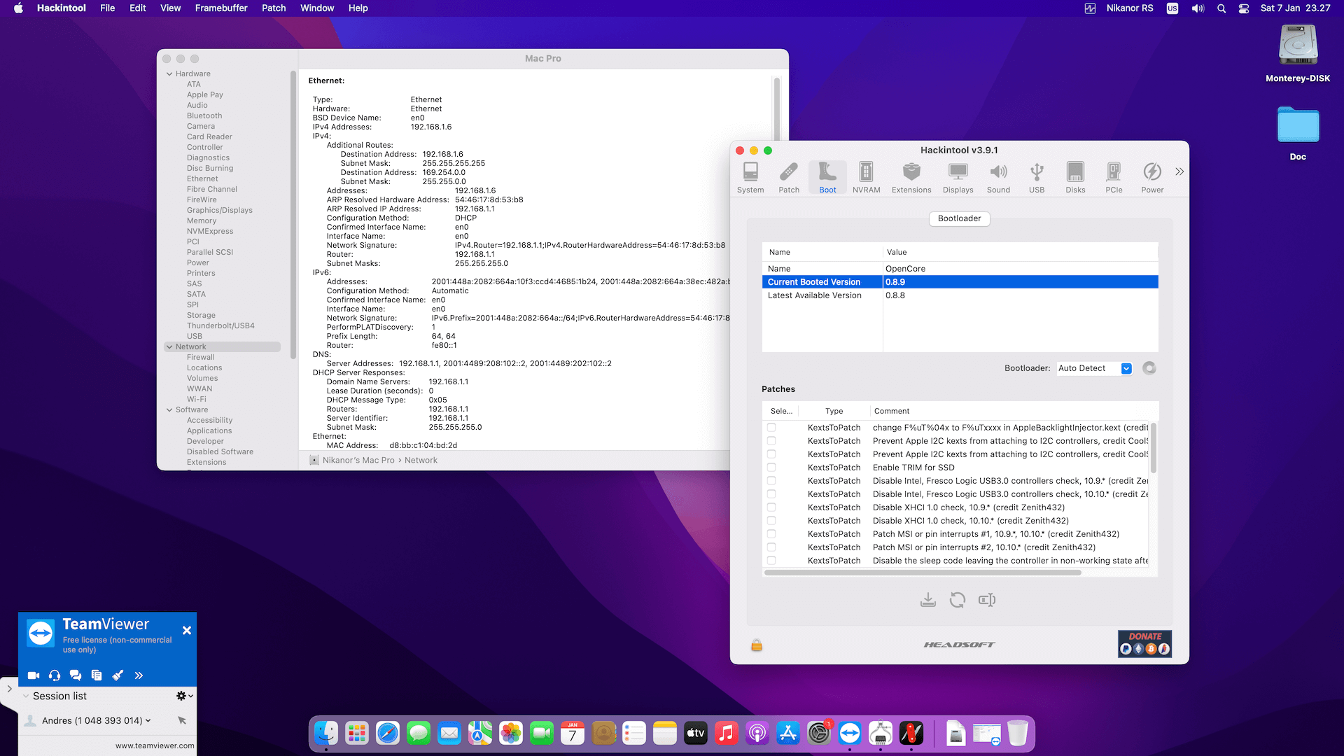 MSI Z590A PRO + Intel Core i7 11700F + Gigabyte GT 740   OpenCore 8