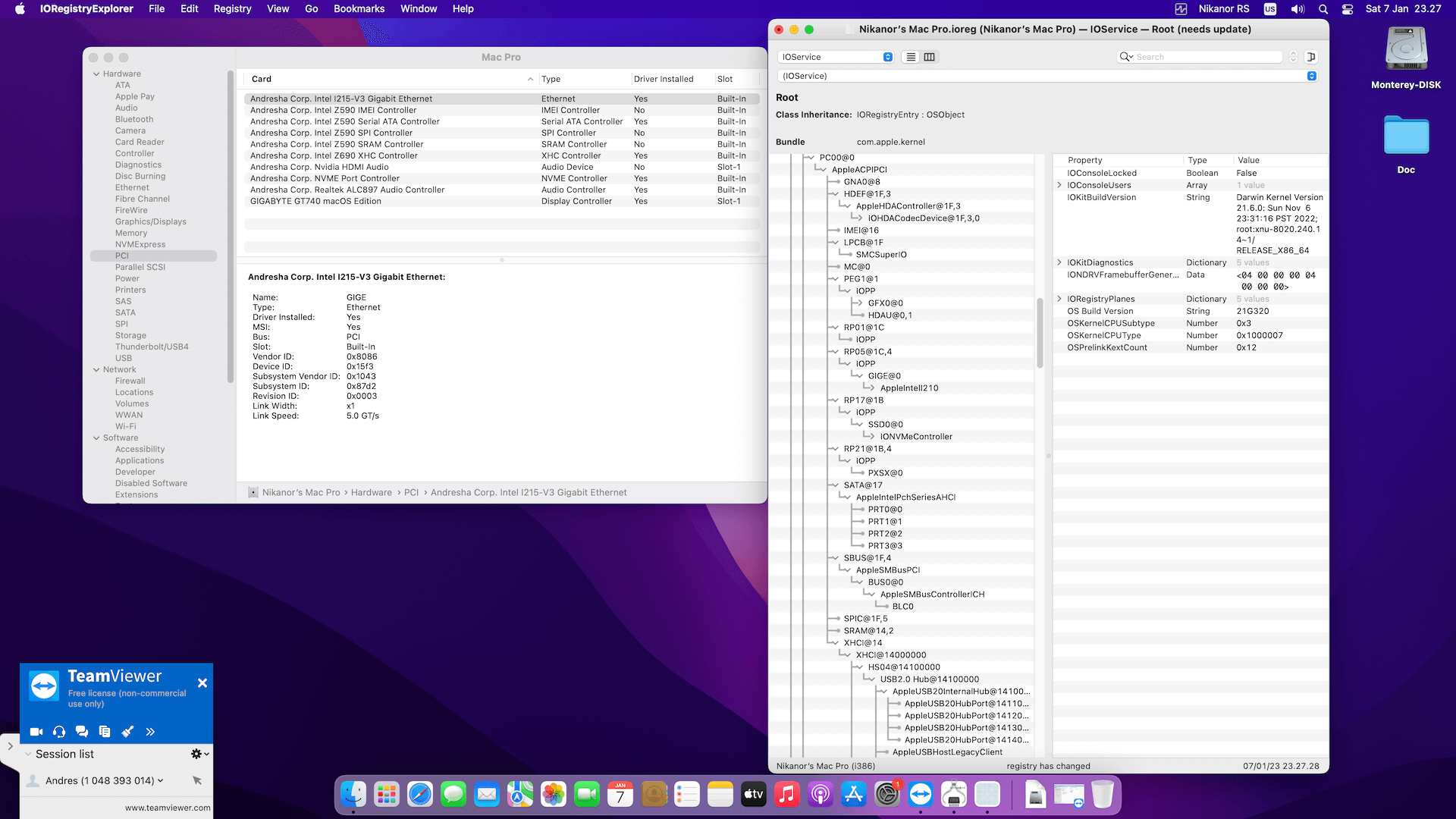MSI Z590A PRO + Intel Core i7 11700F + Gigabyte GT 740   OpenCore 9