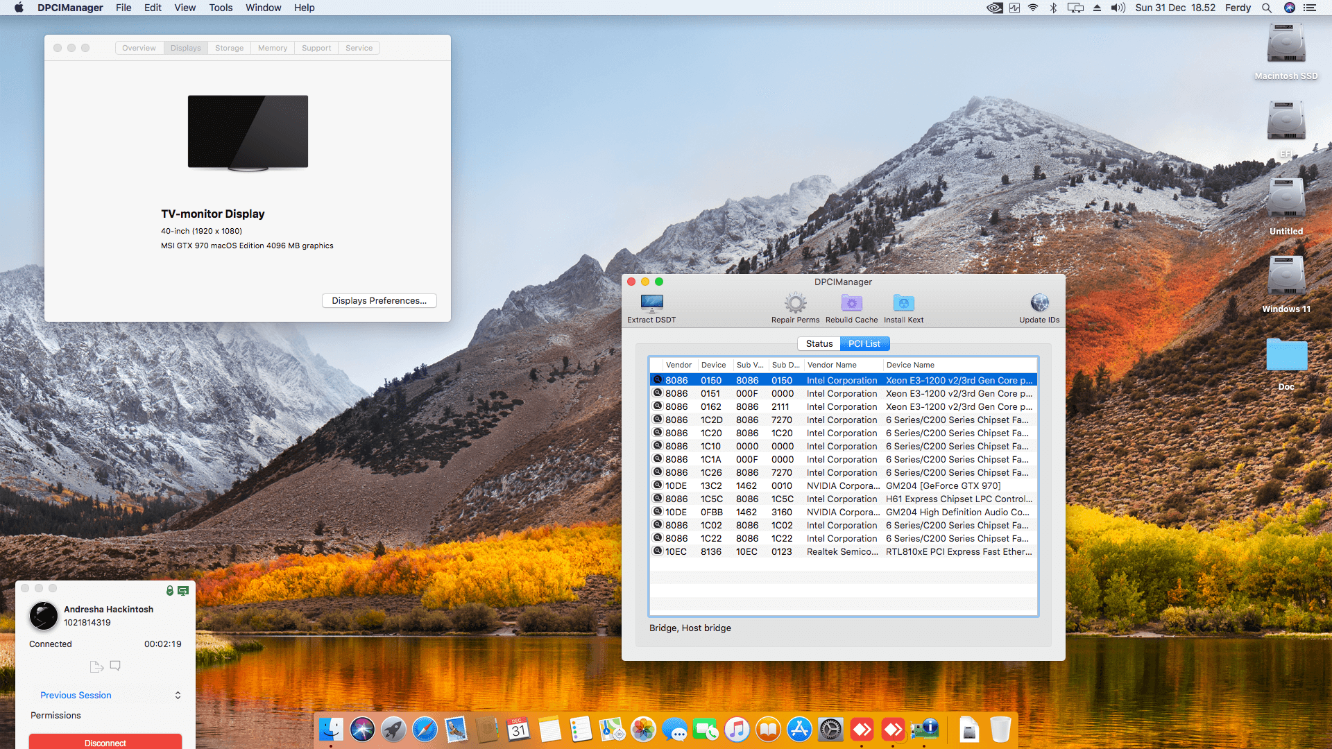 Amptron H61C + Intel Core i7 3770 + MSI GTX 970   OpenCore 1