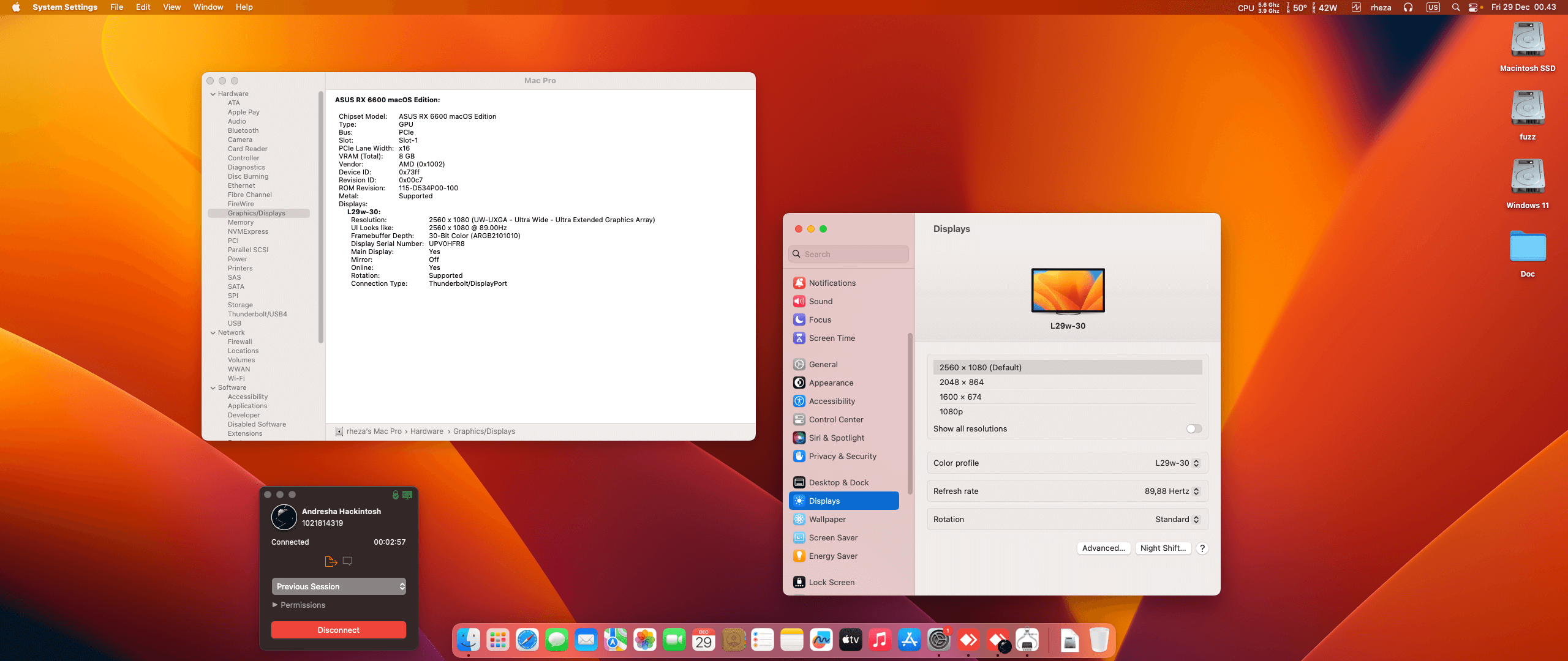 Asus TUF Gaming B650M PLUS WIFI + AMD Ryzen 9 7950X + Asus RX 6600 2nd   OpenCore 1