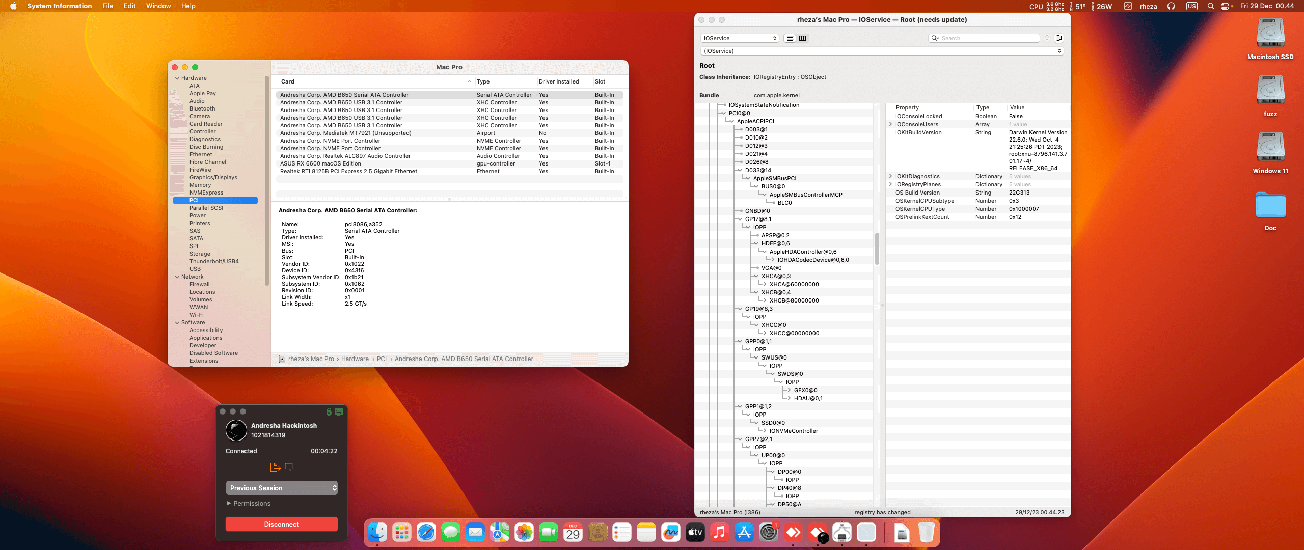 Asus TUF Gaming B650M PLUS WIFI + AMD Ryzen 9 7950X + Asus RX 6600 2nd   OpenCore 1