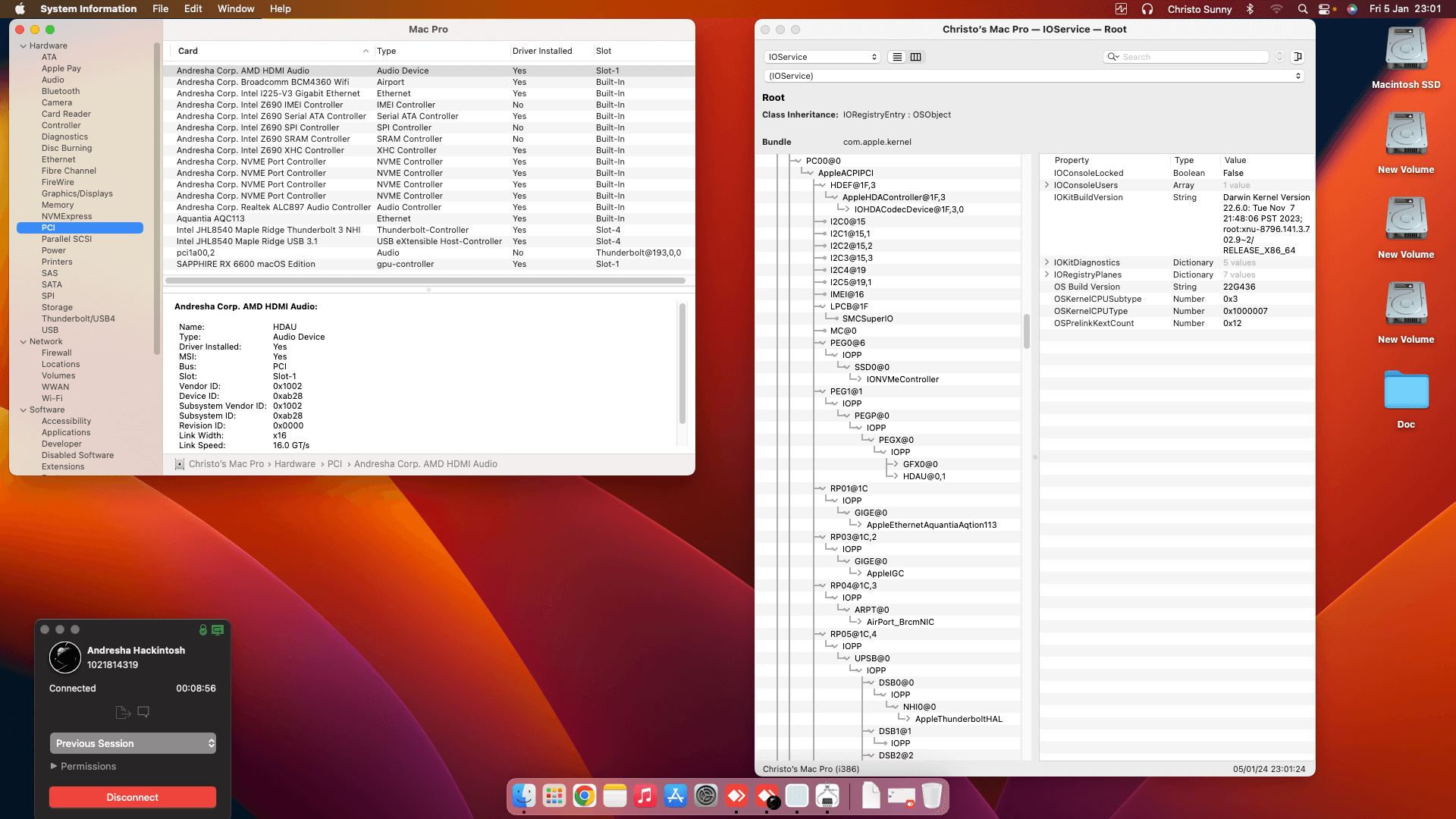 Gigabyte Z690 Aero D + Intel Core i9 13900KF + Sapphire RX 6600 2nd   OpenCore 1