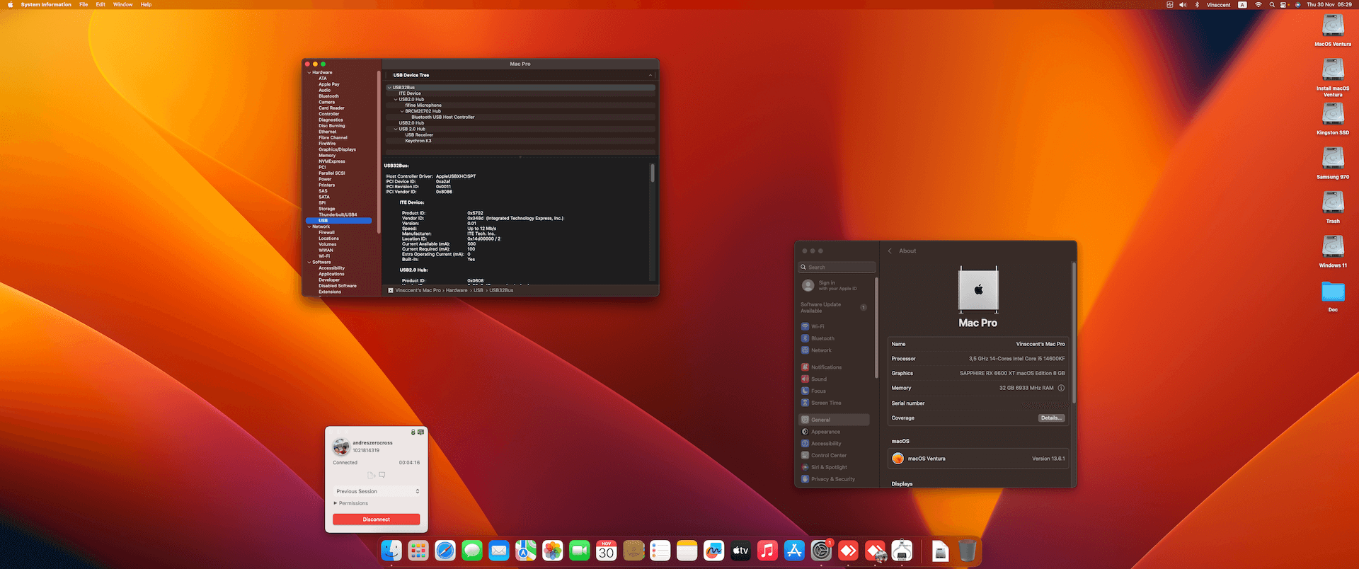 Gigabyte Z790 Gaming X + Intel Core i5 14600KF + Sapphire RX 6600 XT   OpenCore 1