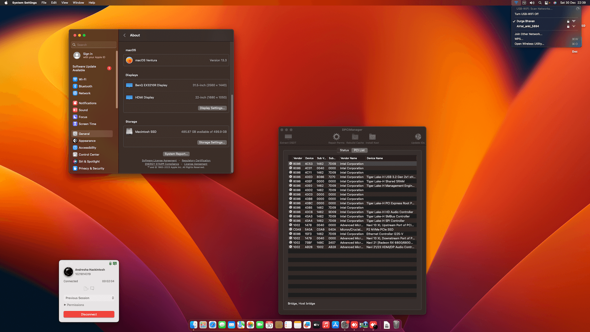 MSI Z590 A Pro + Intel Core i5 11400 + Power Color RX 6800 OpenCore 1