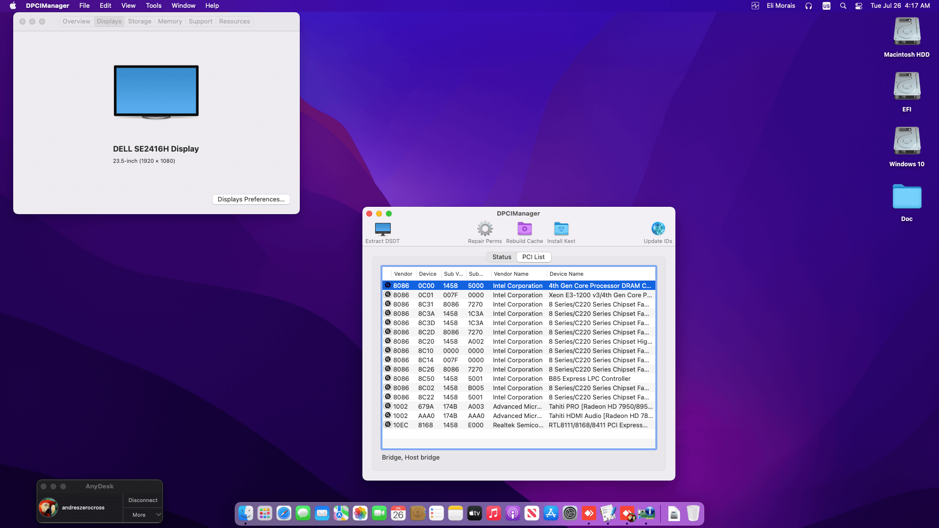 Gigabyte GA B85M D3H + Intel Core i7 4770 + XFX R9 280   OpenCore 2