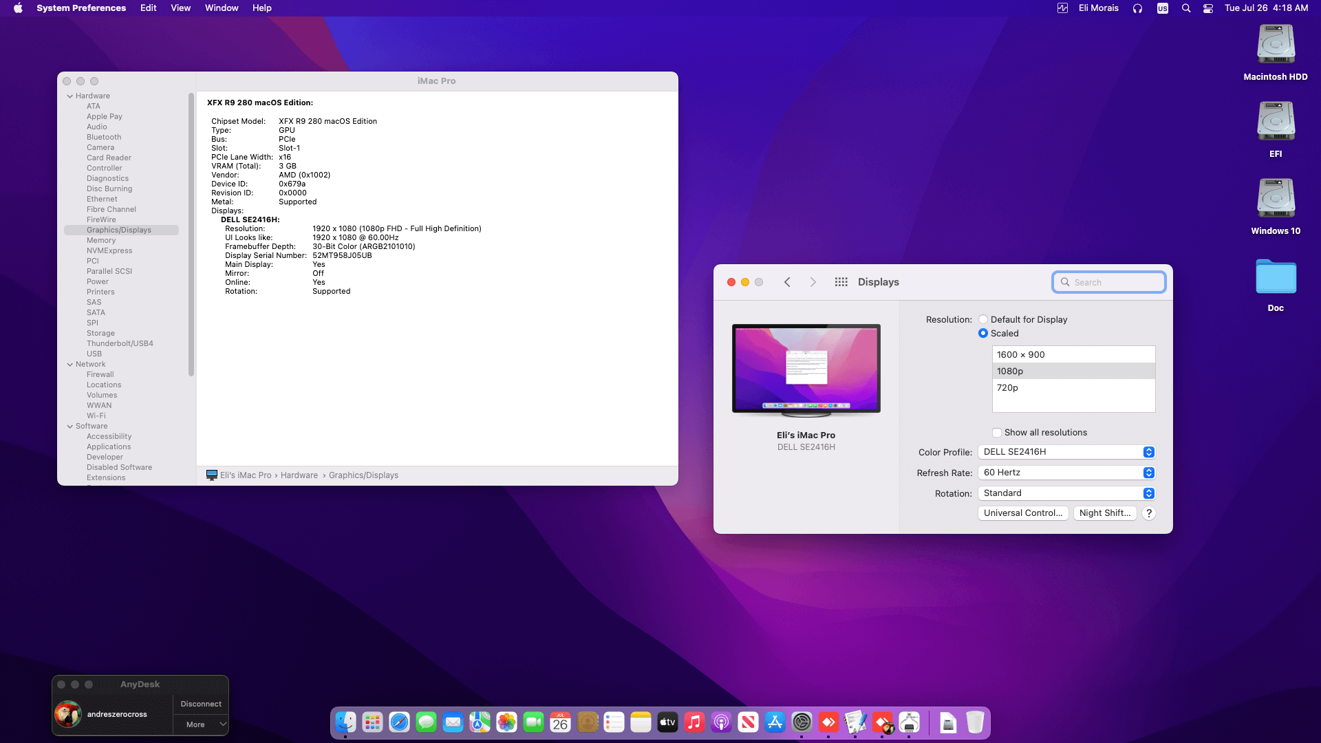 Gigabyte GA B85M D3H + Intel Core i7 4770 + XFX R9 280   OpenCore 3