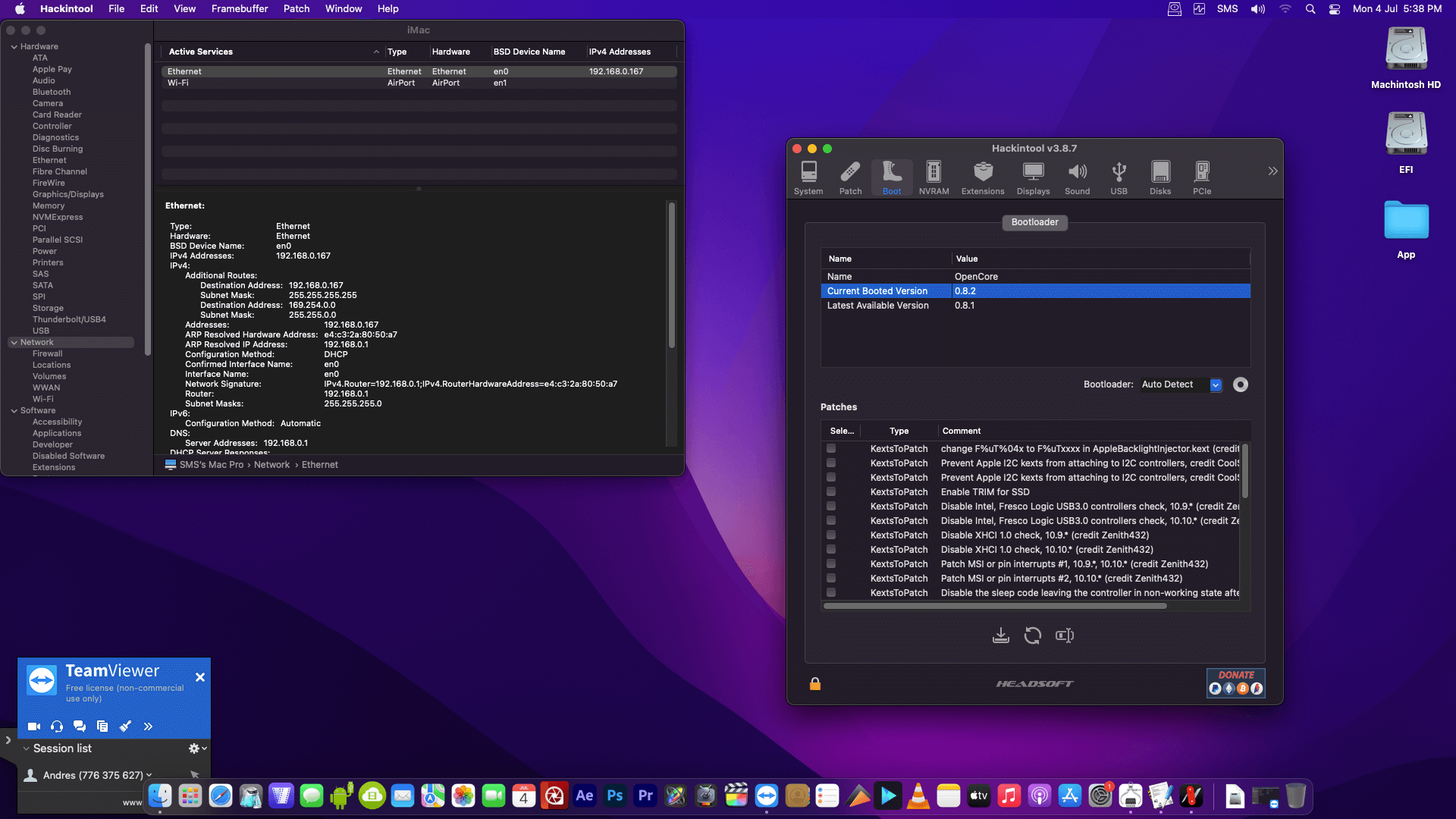 Gigabyte Z590 UD AC + Intel Core i9 10900K + MSI RX 6600 XT OpenCore 8
