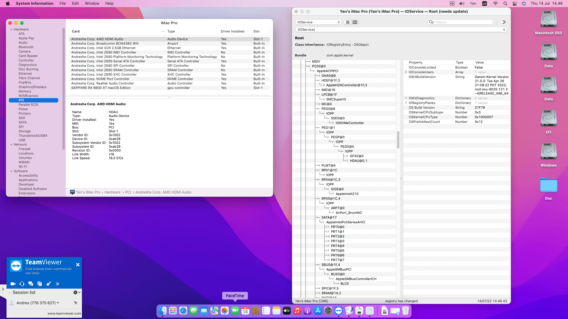 MSI MAG Z690 Torpedo + Intel Core i7 12700 + Sapphire RX 6600 XT   OpenCore 8