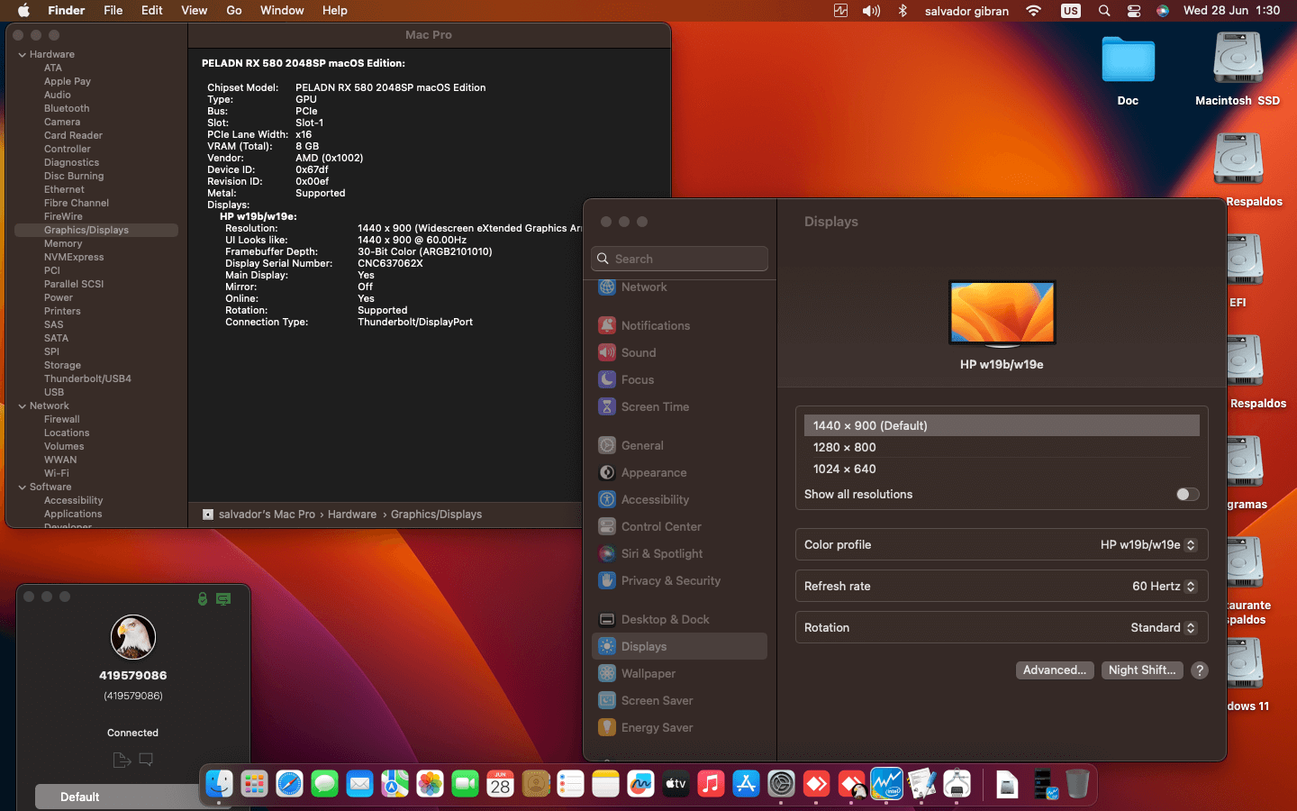 Asus ROG Strix Z690 A Gaming Wifi D4 + Intel Core i7 12700K + Peladn RX 580 2048SP 2nd   OpenCore 1