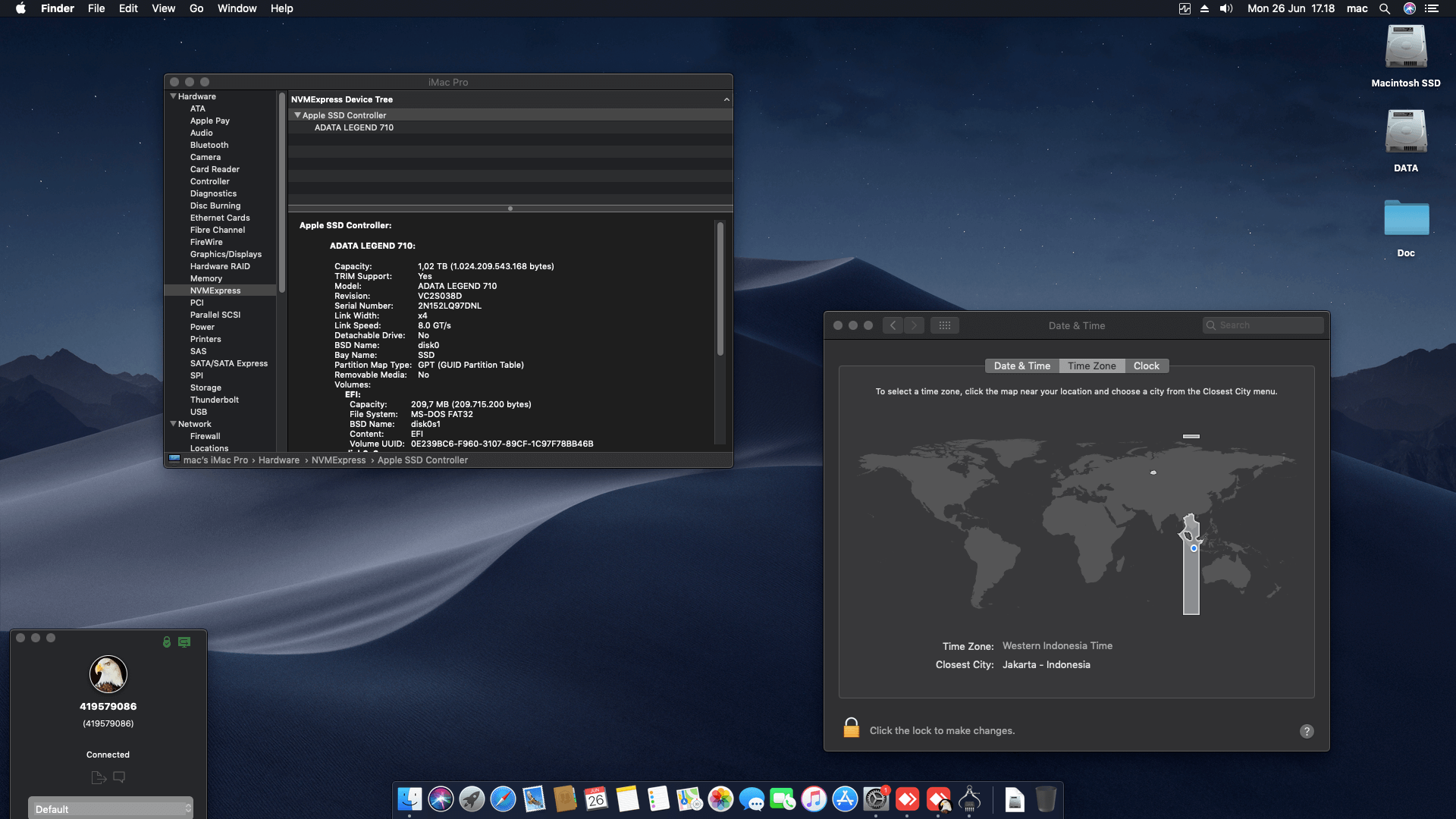 Gigabyte GA H510M H + Intel Core i5 10400 + Sapphire RX 550 OpenCore 1