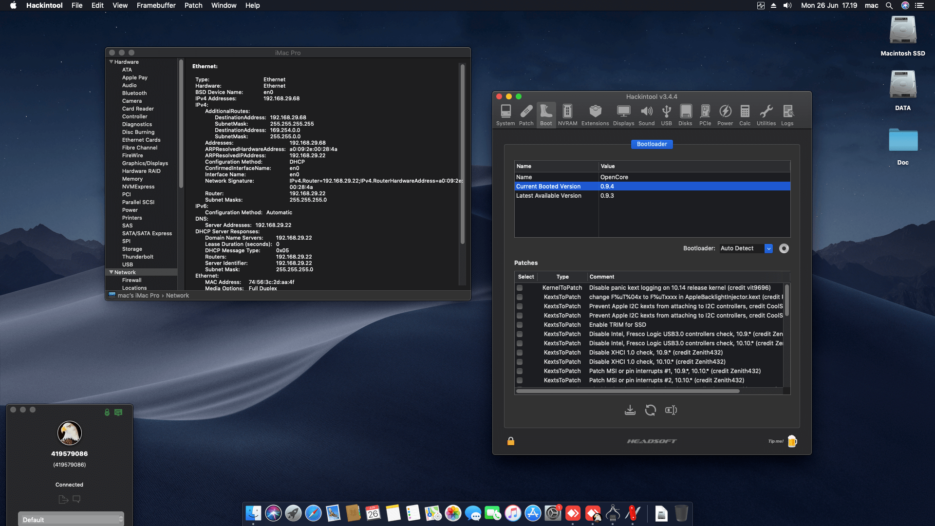 Gigabyte GA H510M H + Intel Core i5 10400 + Sapphire RX 550 OpenCore 1
