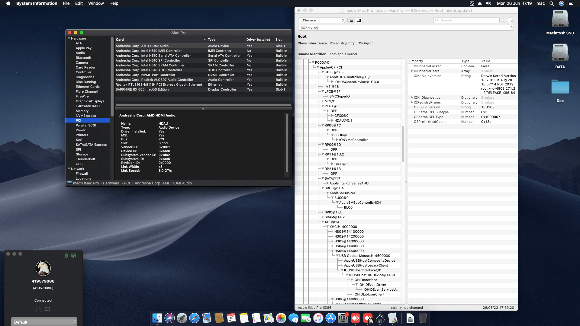 Gigabyte GA H510M H + Intel Core i5 10400 + Sapphire RX 550 OpenCore 1
