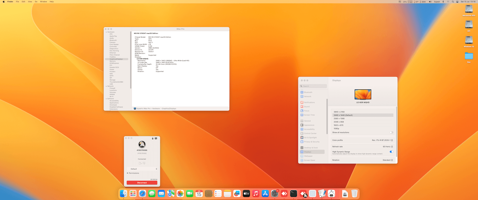 Gigabyte X570 Aorus Pro Wifi + AMD Ryzen 9 5900X + MSI RX 5700 XT   OpenCore 1