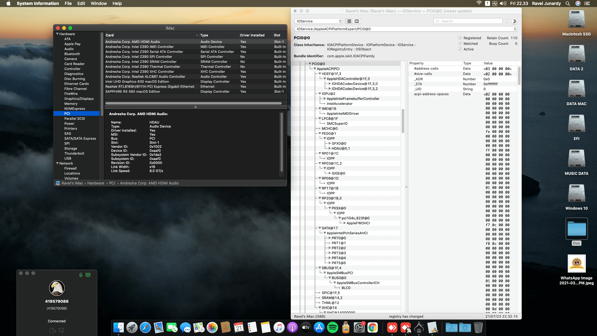 Gigabyte Z390 D + Intel Core i9 9900K + Sapphire RX 580   OpenCore 1