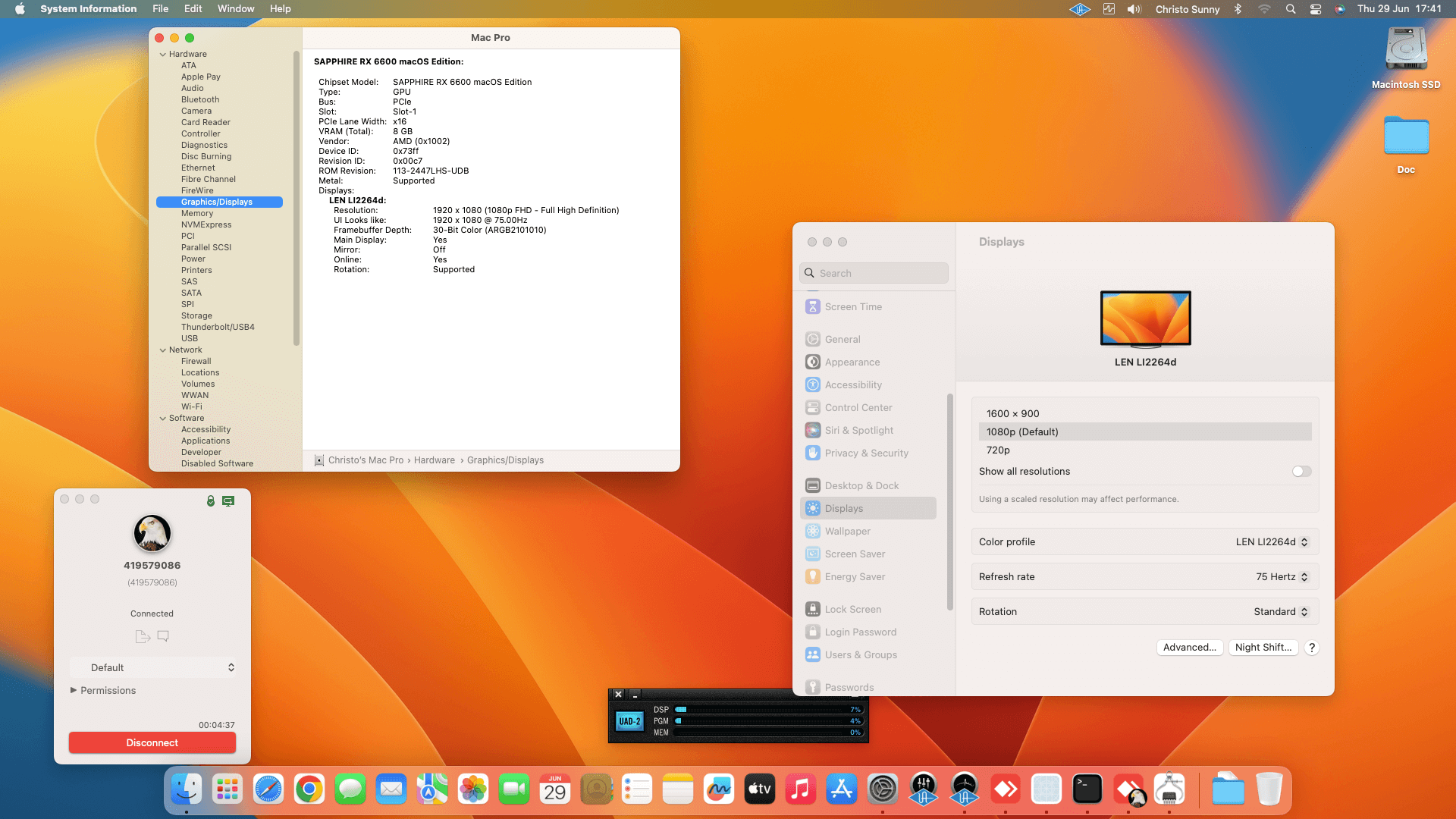 Gigabyte Z690 Aero D + Intel Core i9 13900KF + Sapphire RX 6600 OpenCore 1