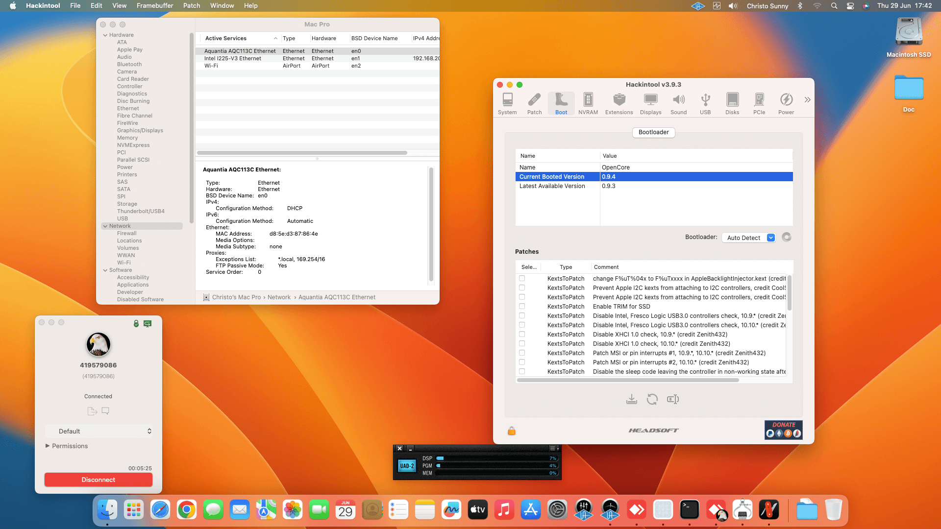Gigabyte Z690 Aero D + Intel Core i9 13900KF + Sapphire RX 6600 OpenCore 1