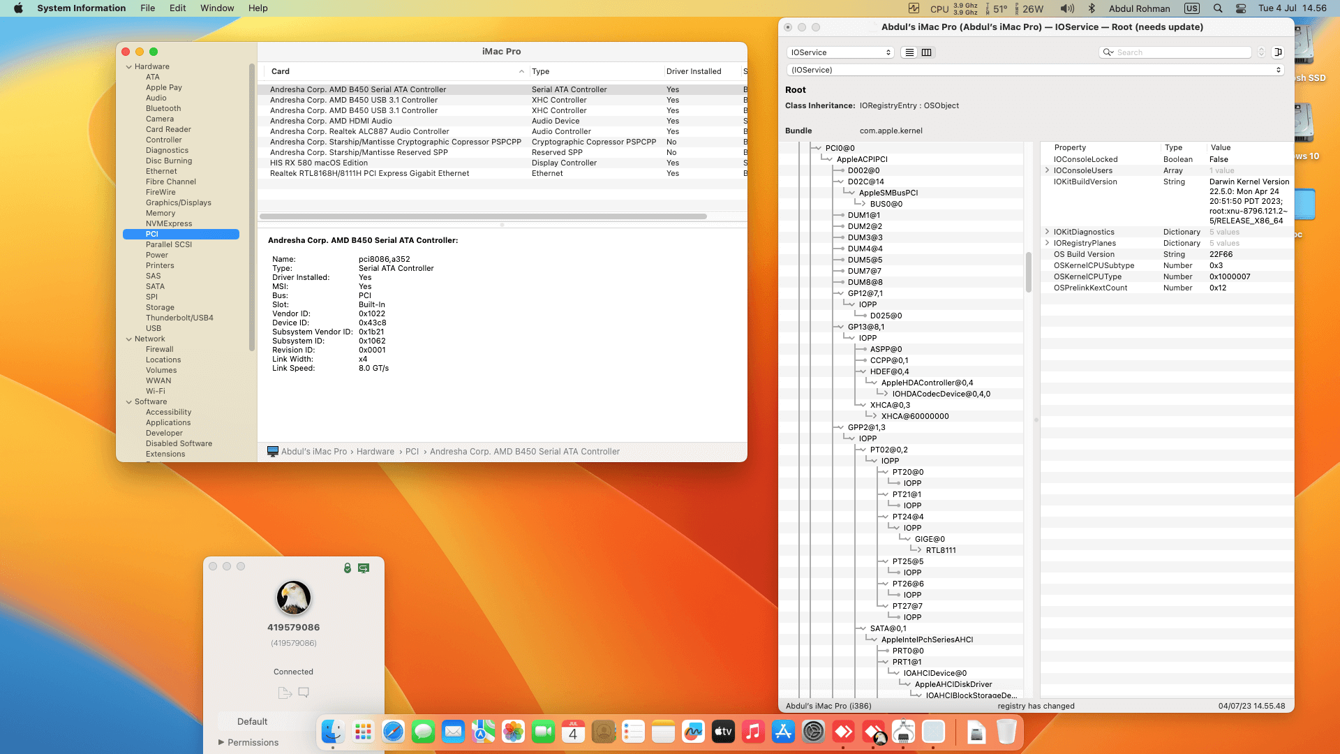 MSI B450M Pro M2 MAX + AMD Ryzen 3 3100 + HIS RX 580   OpenCore 1