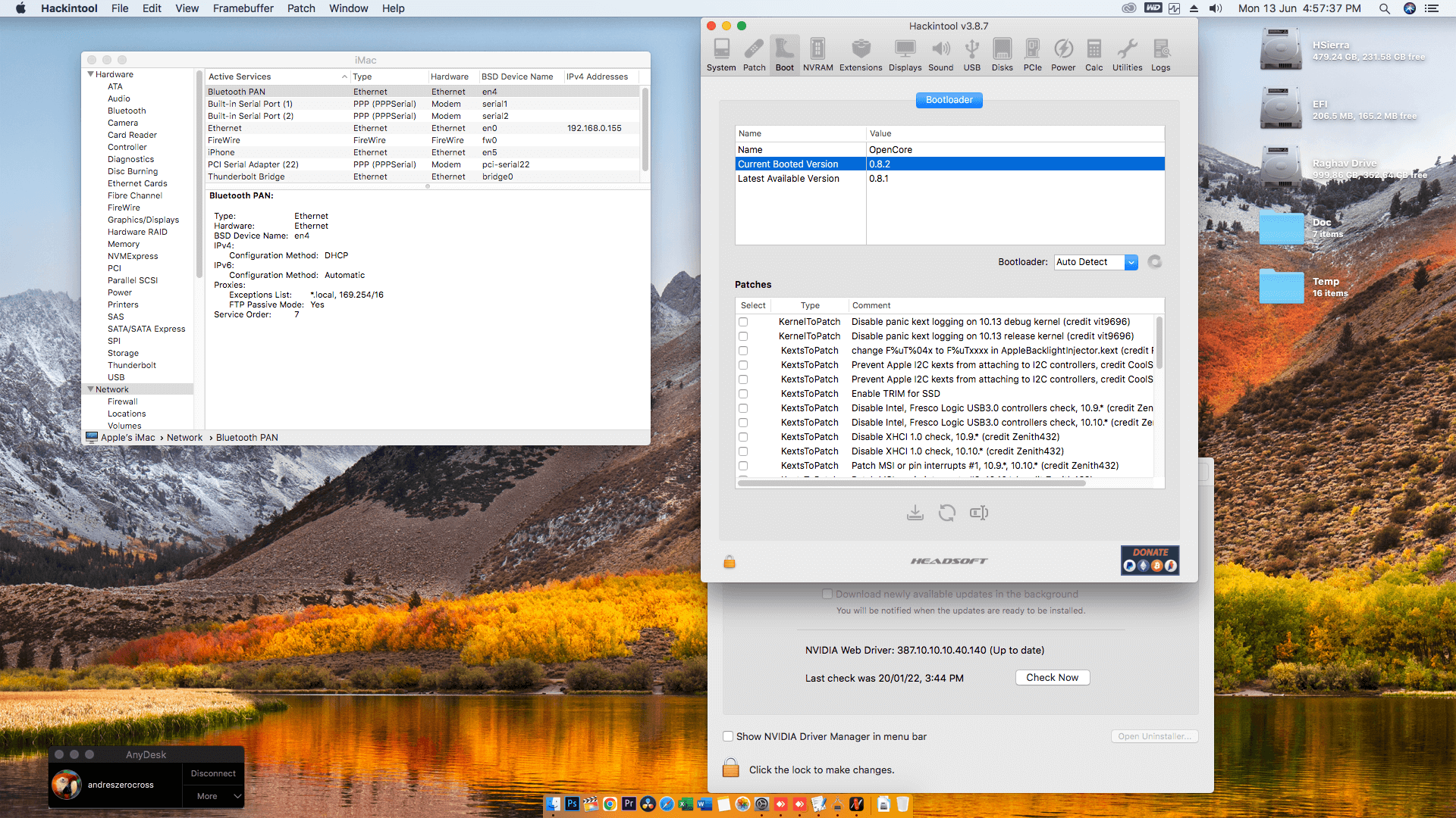Asus H81M K + Intel Core i7 4770K + ASUS GTX 1050Ti   OpenCore 8