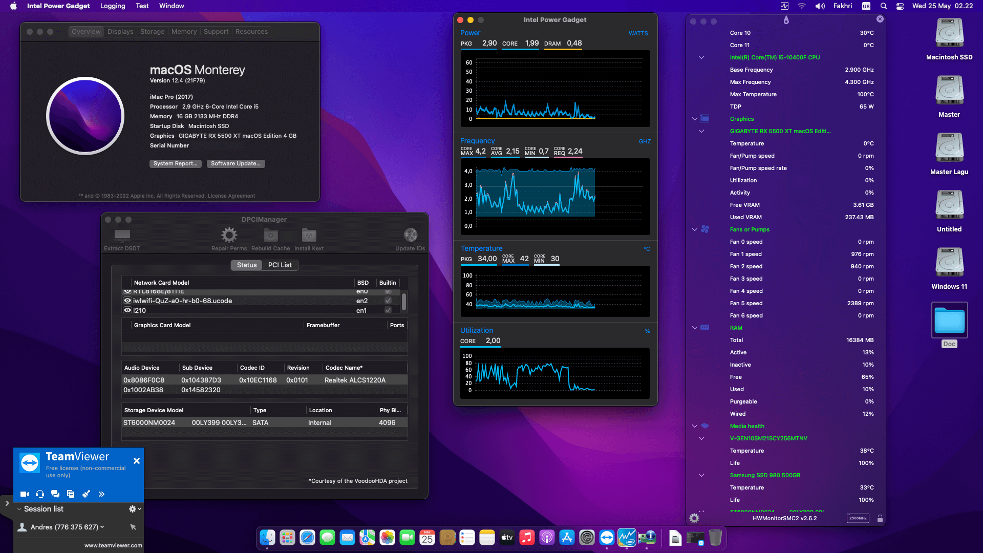 Asus ROG Strix B560 F Gaming Wifi + Intel Core i5 10400F + Gigabyte RX 5500 XT 2nd OpenCore 1