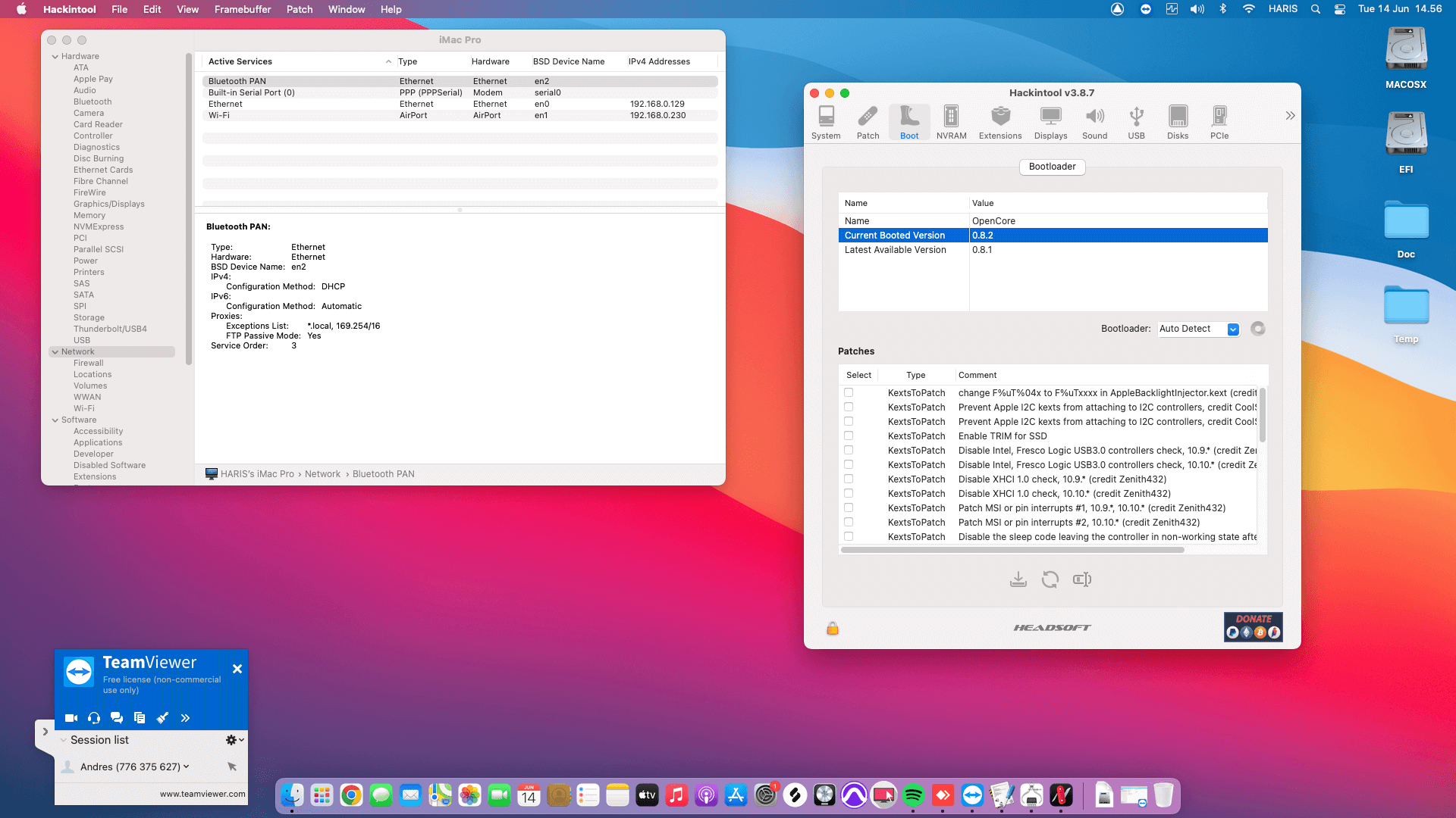 Gigabyte B660M DS3H AX DDR4 + Intel Core i7 12700F + Biostar RX 560   OpenCore 8