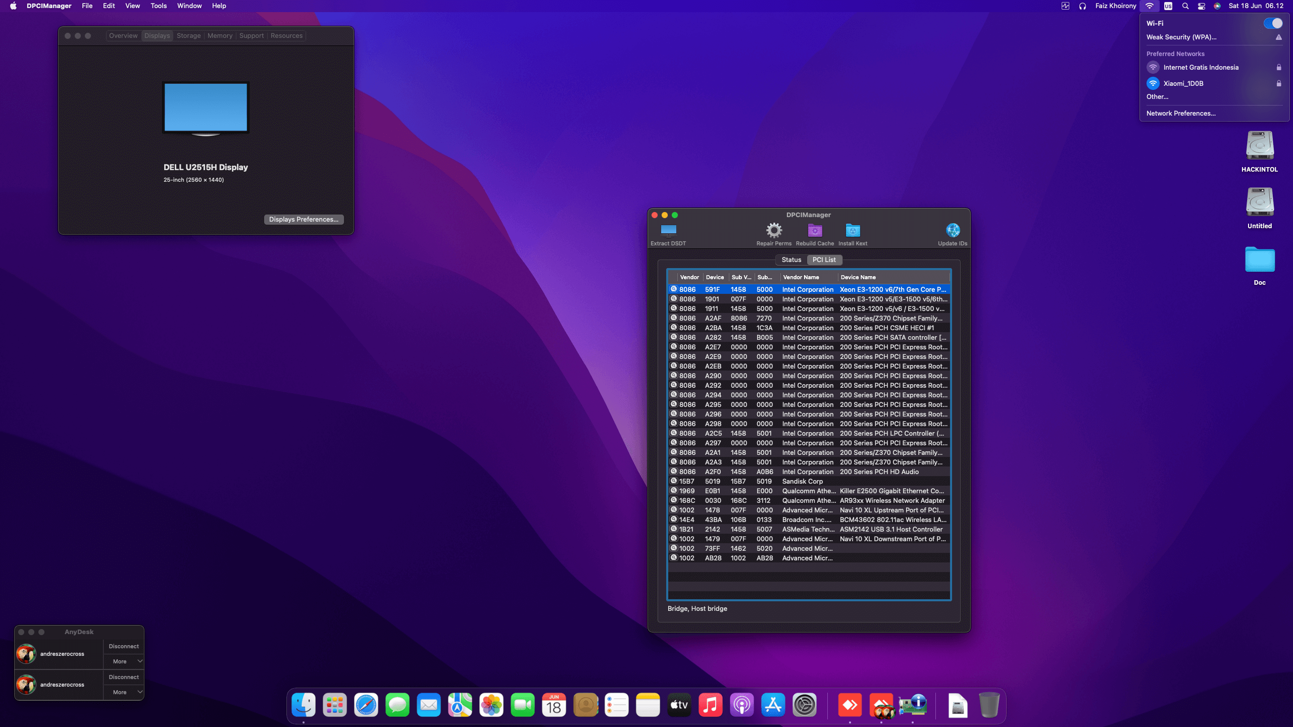 Gigabyte GA Z270X Gaming K5 + Intel Core i7 7700K + MSI RX 6600 XT OpenCore 2