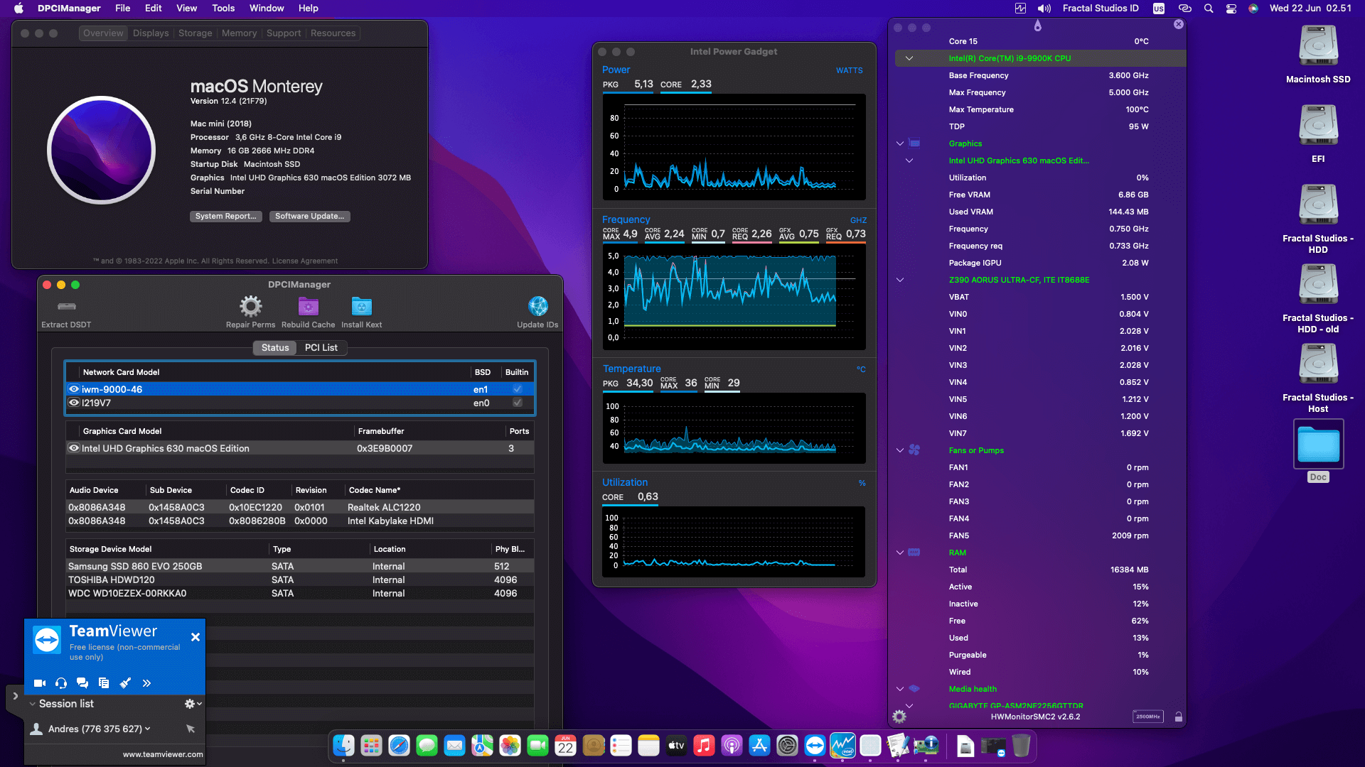Gigabyte Z390 Aorus Ultra + Intel Core i9 9900K OpenCore 1