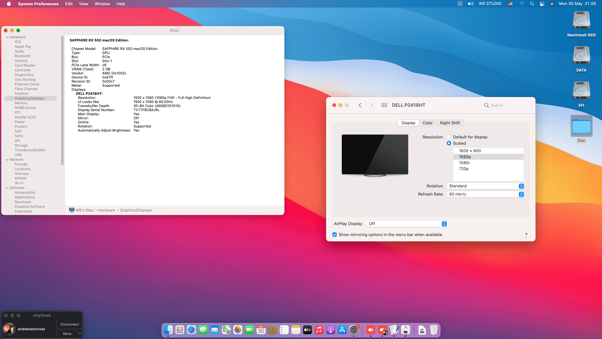 Gigabyte Z490 Vision D + Intel Core i9 10900K + Sapphire RX 550 2nd   OpenCore 7