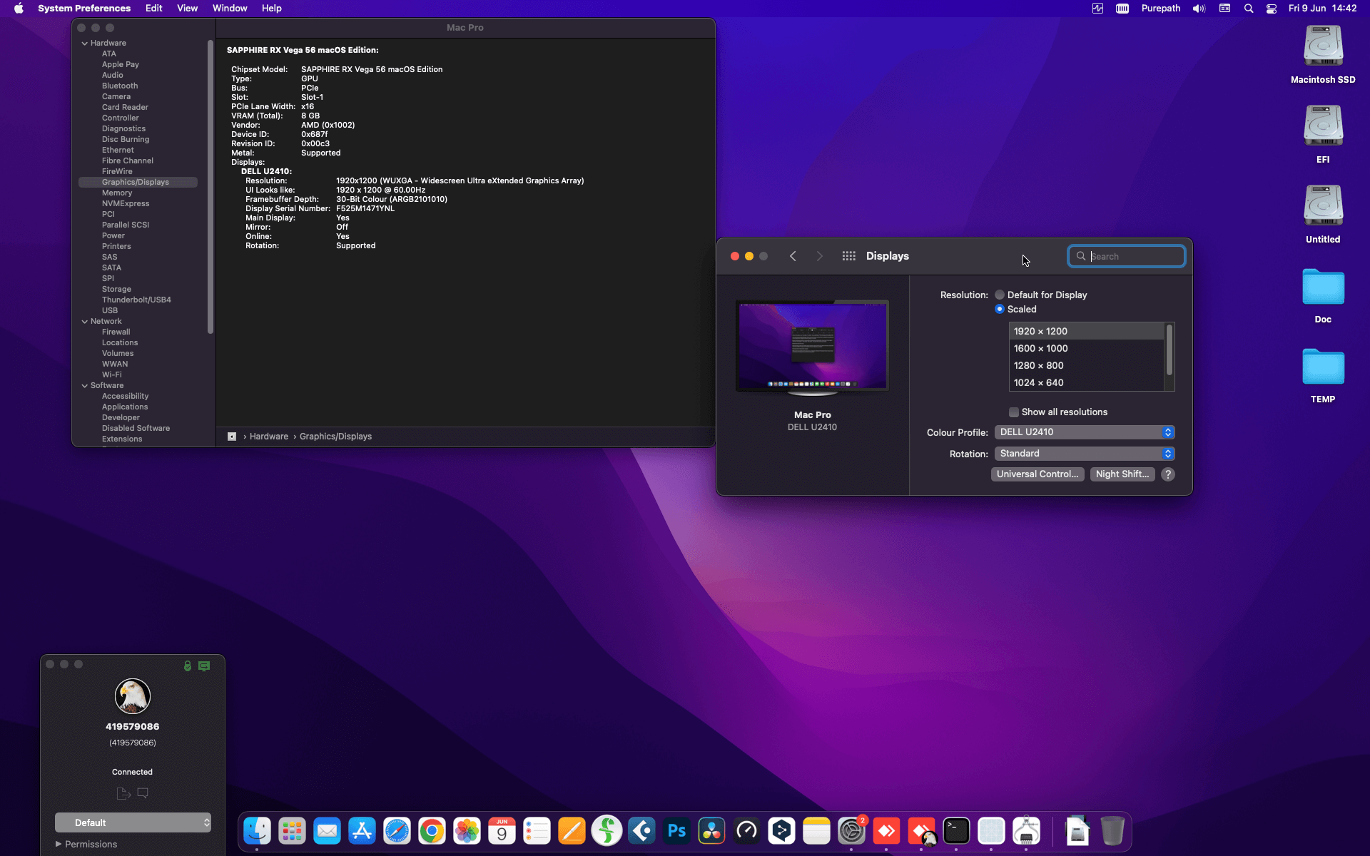 Asus Prime B760 Plus D4 + Intel Core i5 13400 + Sapphire RX Vega 56   OpenCore 1