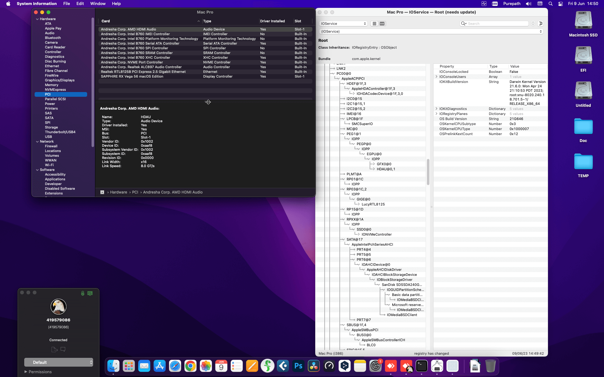 Asus Prime B760 Plus D4 + Intel Core i5 13400 + Sapphire RX Vega 56   OpenCore 1