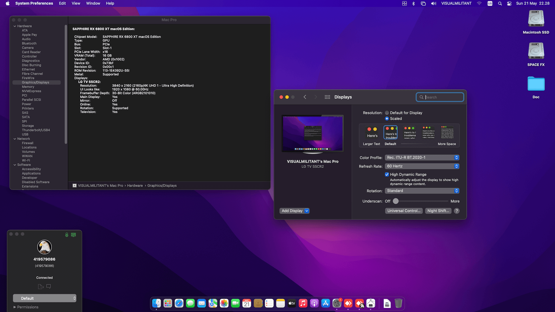 Asus Prime Z690 P D4 + Intel Core i5 12600K + Sapphire RX 6800 XT 2nd OpenCore 1