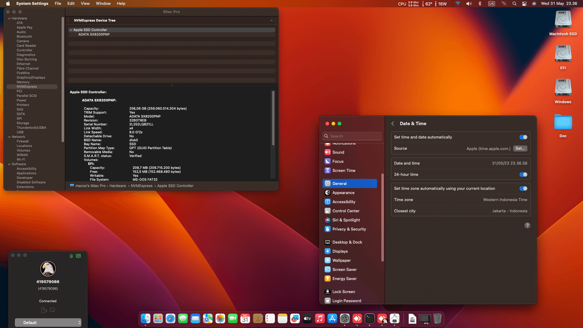 Gigabyte B450 I Aorus Pro Wifi + AMD Ryzen 5 3500X + Sapphire RX 580   OpenCore 1