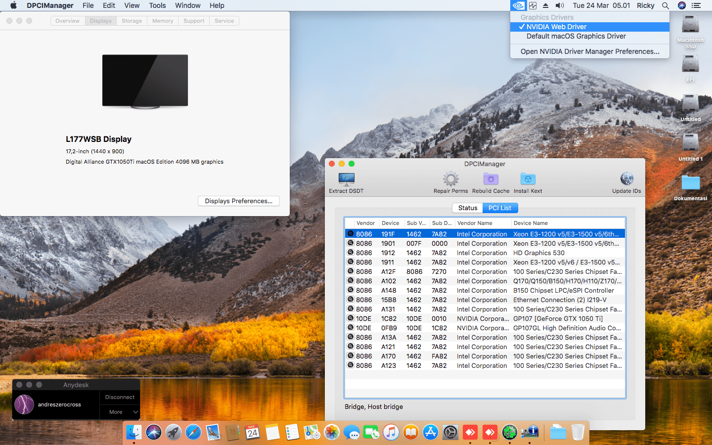MSI B150M Grenade + intel Core i5 6500 + Digital Alliance GTX 1050Ti 2