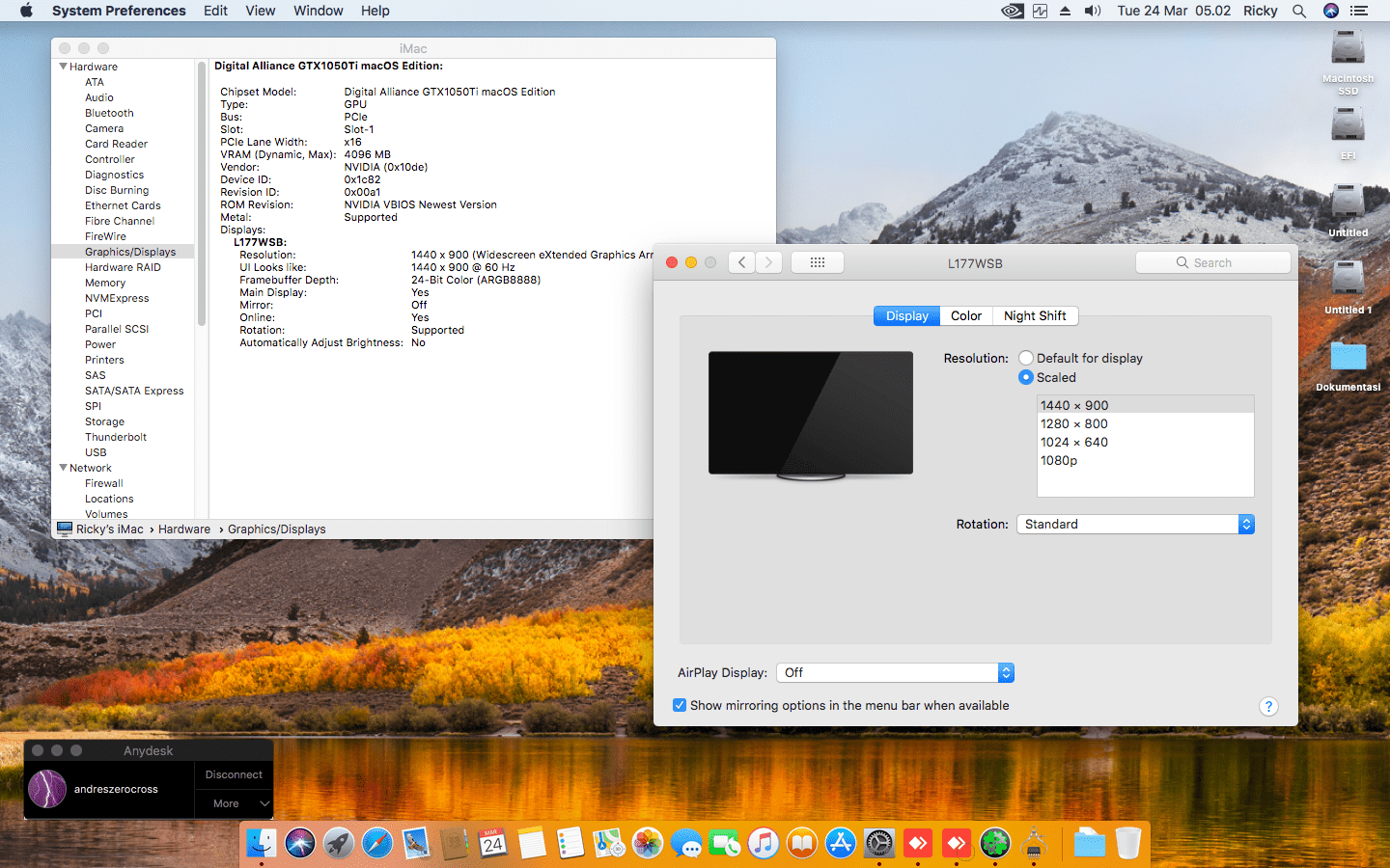 MSI B150M Grenade + intel Core i5 6500 + Digital Alliance GTX 1050Ti 6