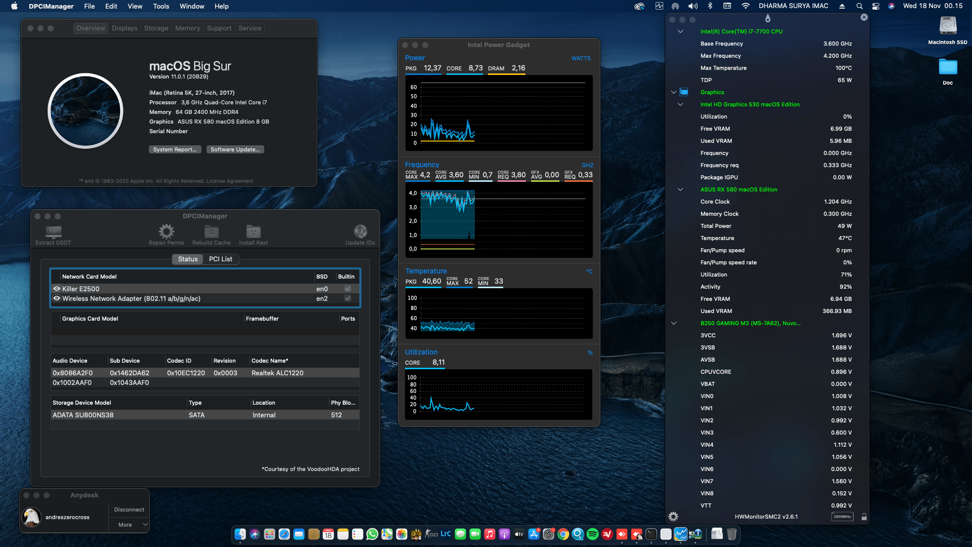 MSI B250M Gaming M3 2nd + Intel Core i7 7700 + Asus RX 580   OpenCore 1