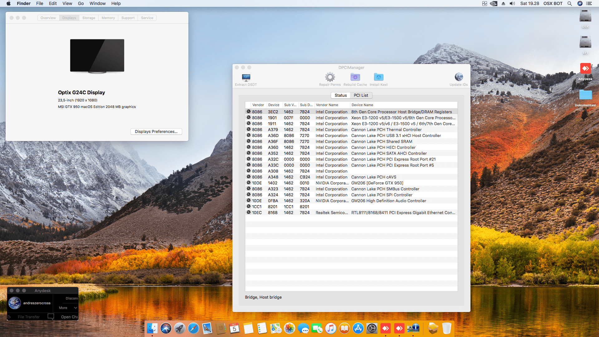 MSI B360M Bazooka + Intel Core i5 9400F + MSI GTX 950 2