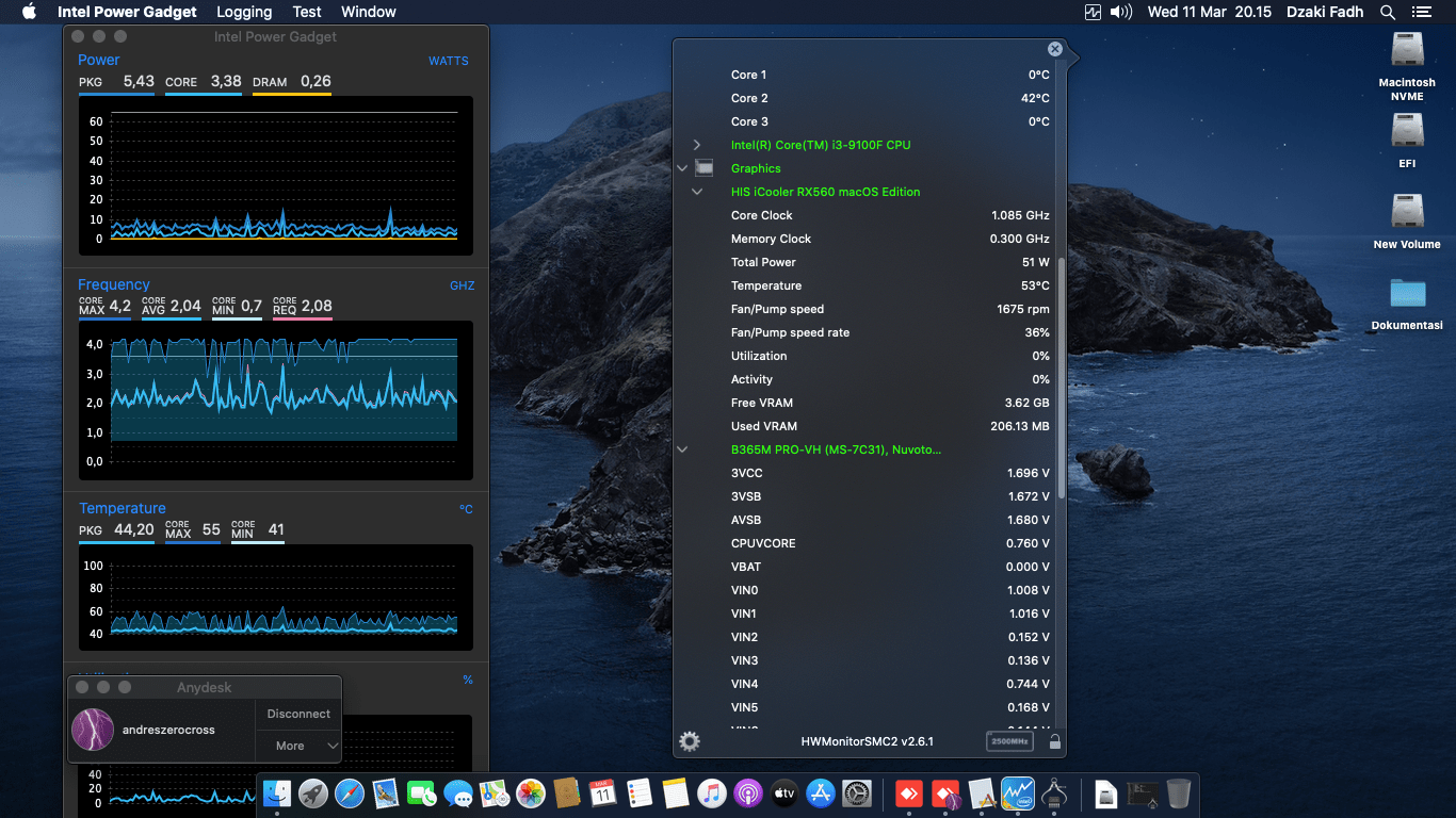 MSI B365M PRO VH + Intel Core i3 9100F + HIS iCooler RX560 3
