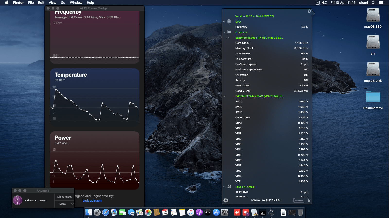 MSI B450M PRO M2 MAX + AMD Ryzen 3 3200G + Sapphire Radeon RX 580 3