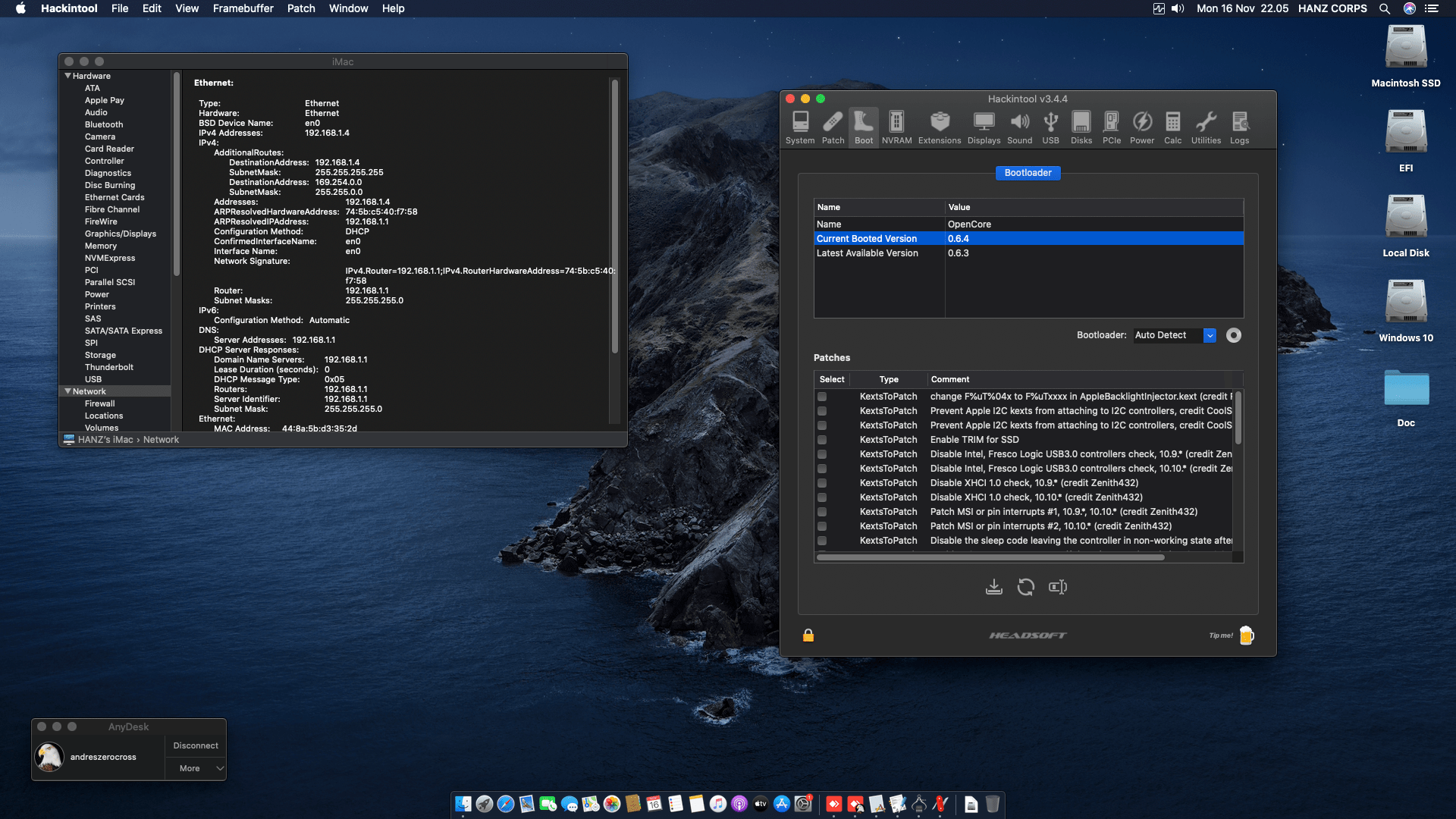 MSI B85 G43 Gaming 2nd + Intel Core i7 4790 + Sapphire RX 570   OpenCore 8