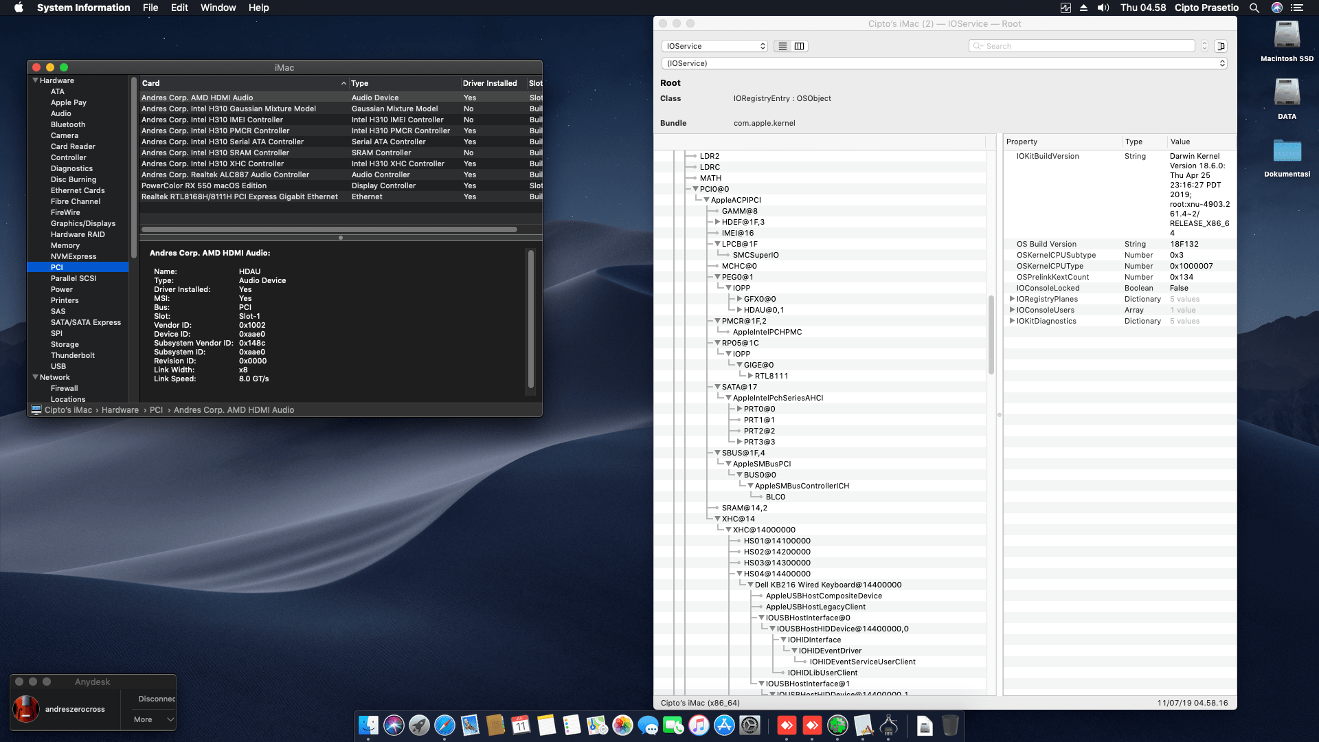 MSI H310M PRO VH PLUS + Intel Core i7 8700 + RX 550 9