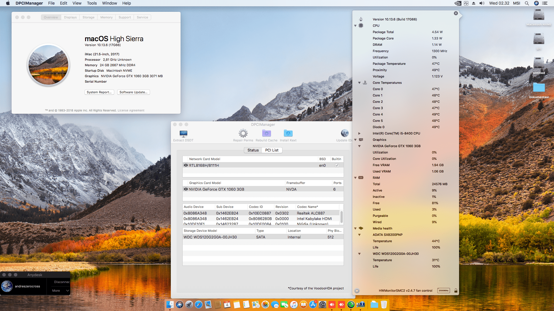 MSI H370M Bazooka + Intel Core i5 8400 + MSI GTX 1060 1