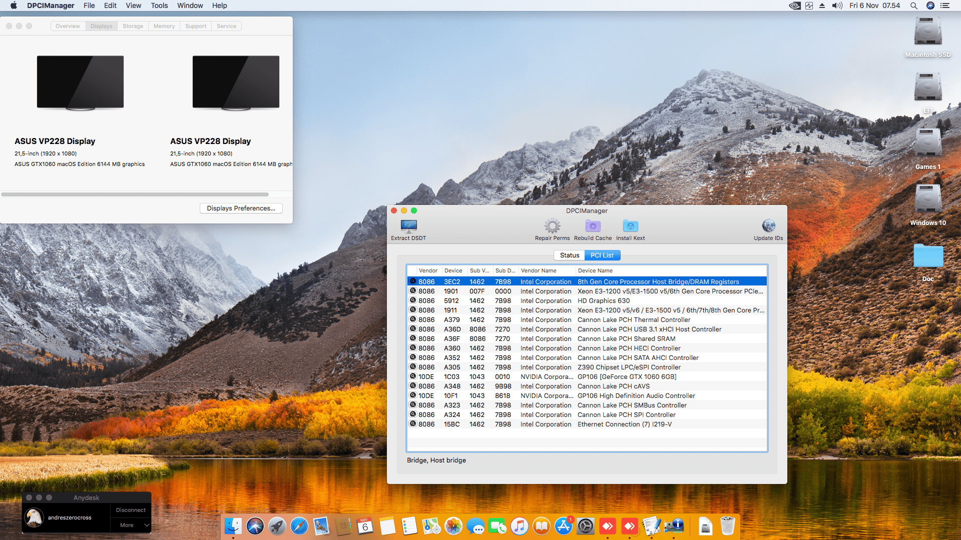 MSI Z390 A Pro + Intel Core i7 8700K + Asus GTX 1060   OpenCore 2