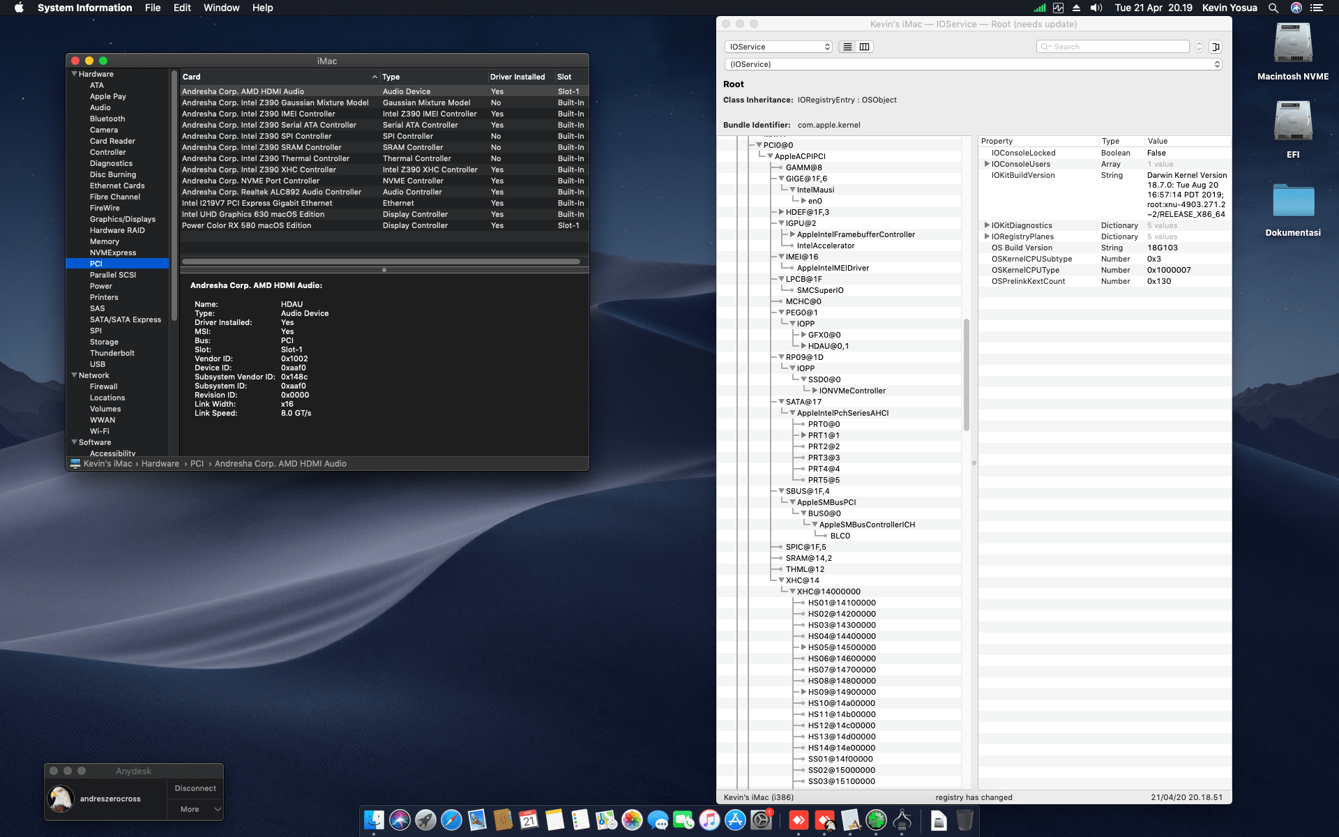 MSI Z390A Pro + Intel Core i7 9700 + Power Color RX 580 9