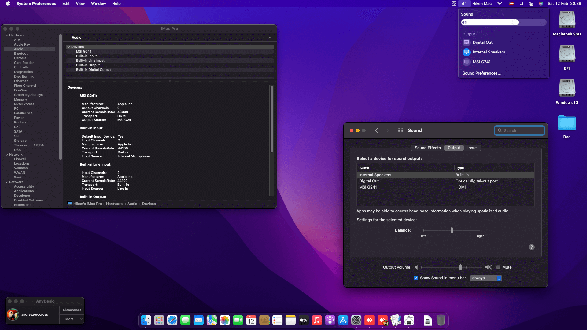 Asrock B560M ITX:AC + Intel Core i5 10400F + Biostar RX 550   OpenCore 5