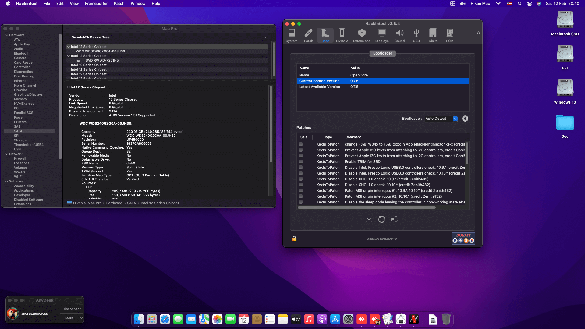 Asrock B560M ITX:AC + Intel Core i5 10400F + Biostar RX 550   OpenCore 8