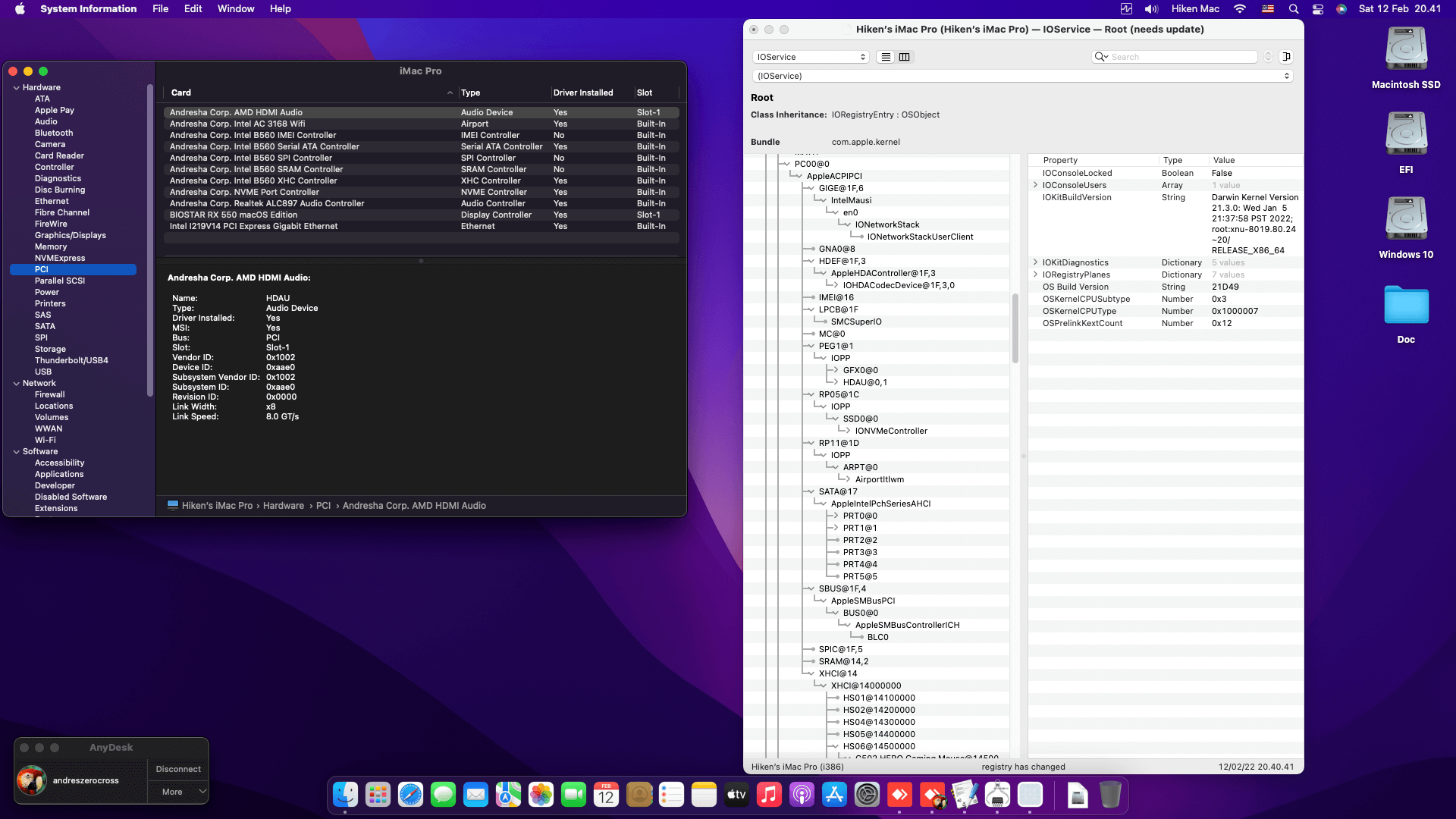 Asrock B560M ITX:AC + Intel Core i5 10400F + Biostar RX 550   OpenCore 9