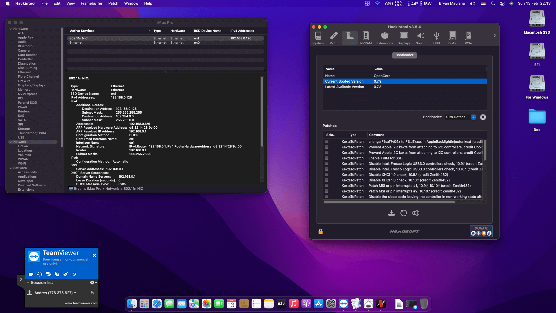 Gigabyte B550M DS3H + AMD Ryzen 5 1500X + Afox RX 560D OpenCore 8