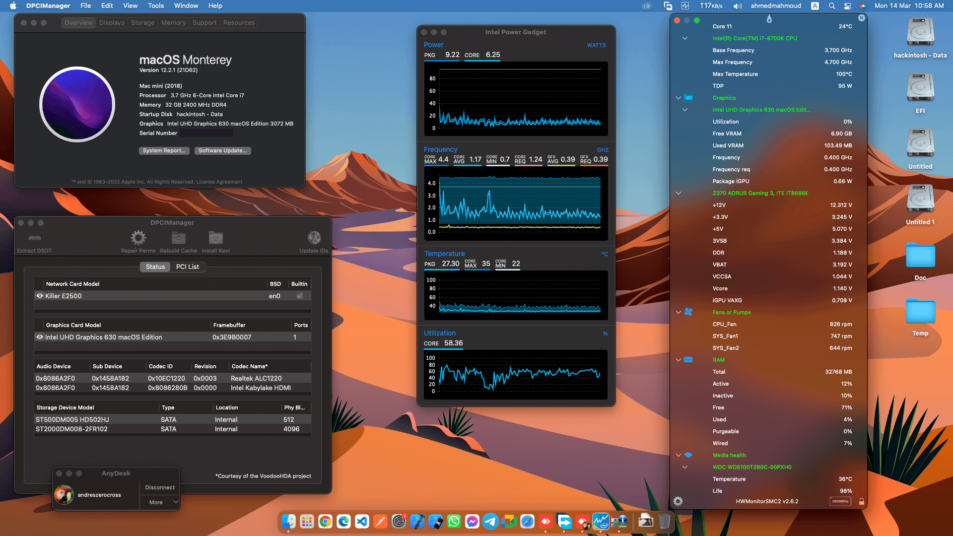 Gigabyte Z370 Aorus Gaming 3 + Intel Core i7 8700K   OpenCore 1